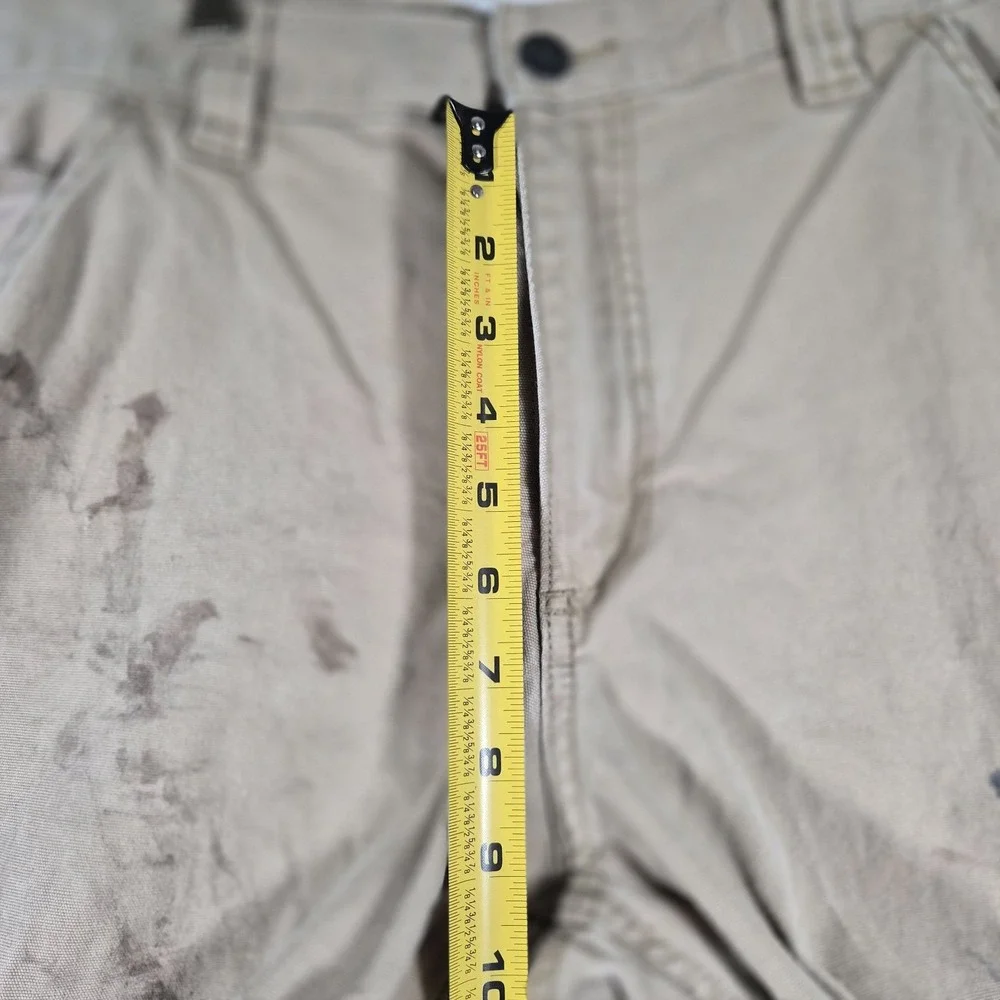 Carhartt Rugged Flex Relaxed Fit Canvas Work Pants Men's 32x30 Tan Workwear
